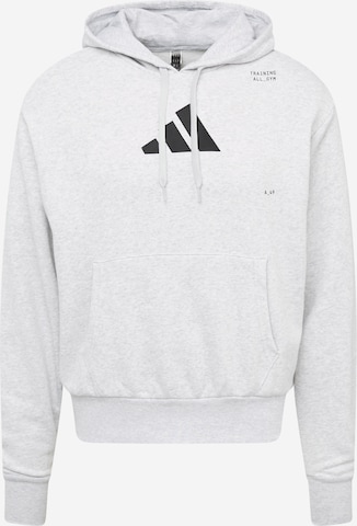 ADIDAS PERFORMANCE Athletic Sweatshirt 'All-gym Category Pump Cover' in Grey: front