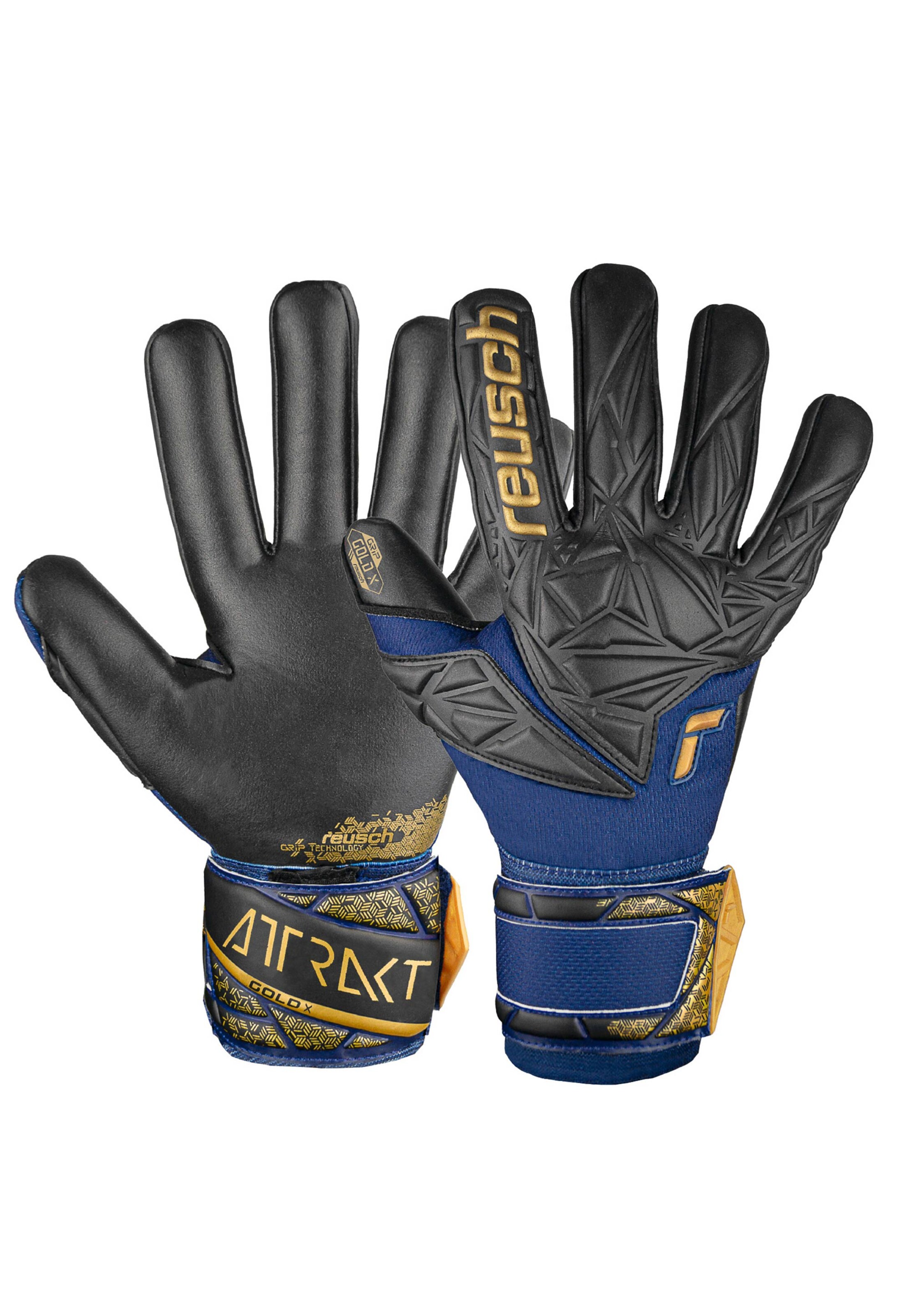 REUSCH Sporthandschoenen 'Attrakt Gold X NC' in Blauw: voorkant