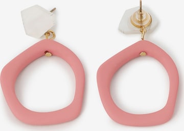 SOHI Earrings 'Zoey Si' in Pink: front