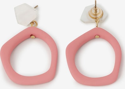 SOHI Boucles d'oreilles 'Zoey Si' en or / rose clair / blanc, Vue avec produit