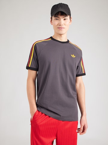 ADIDAS ORIGINALS Μπλουζάκι '3-Stripes' σε γκρι: μπροστά
