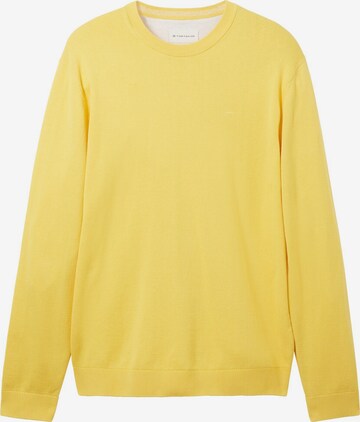 Pull-over TOM TAILOR en jaune : devant