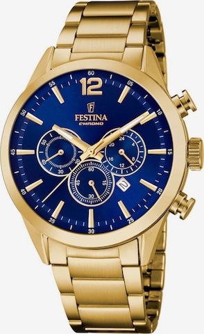 FESTINA Analoguhr in Blau: Vorderseite
