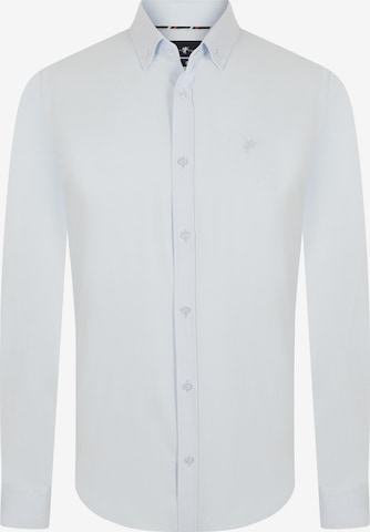 Coupe regular Chemise 'Dylan' DENIM CULTURE en blanc : devant