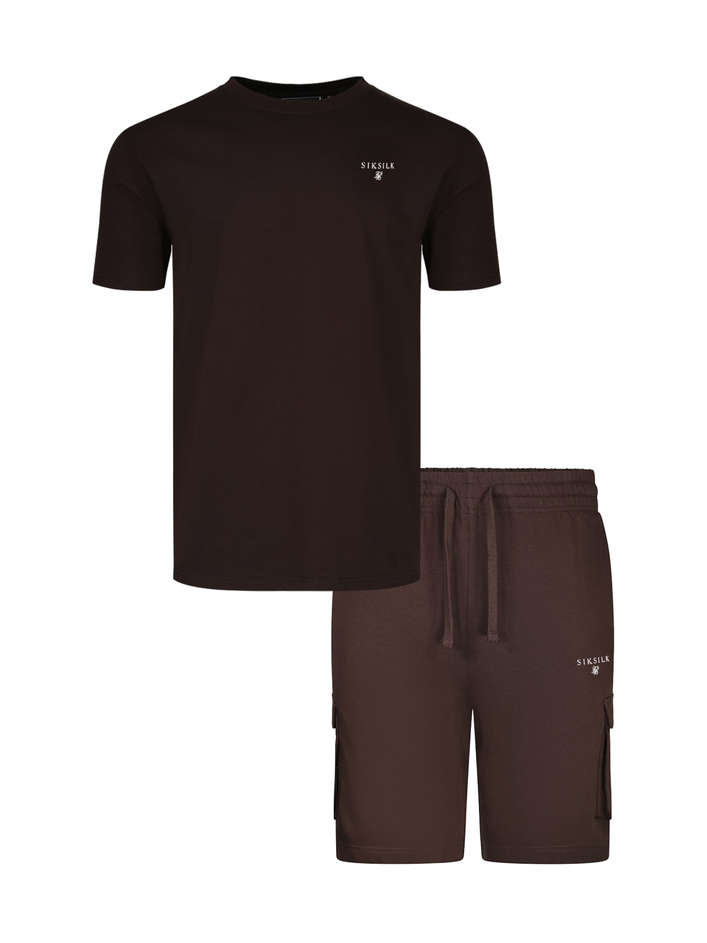Tenue d'intérieur SikSilk en marron : devant