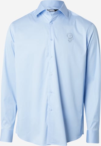 Karl LagerfeldRegular Fit Košulja - plava boja: prednji dio