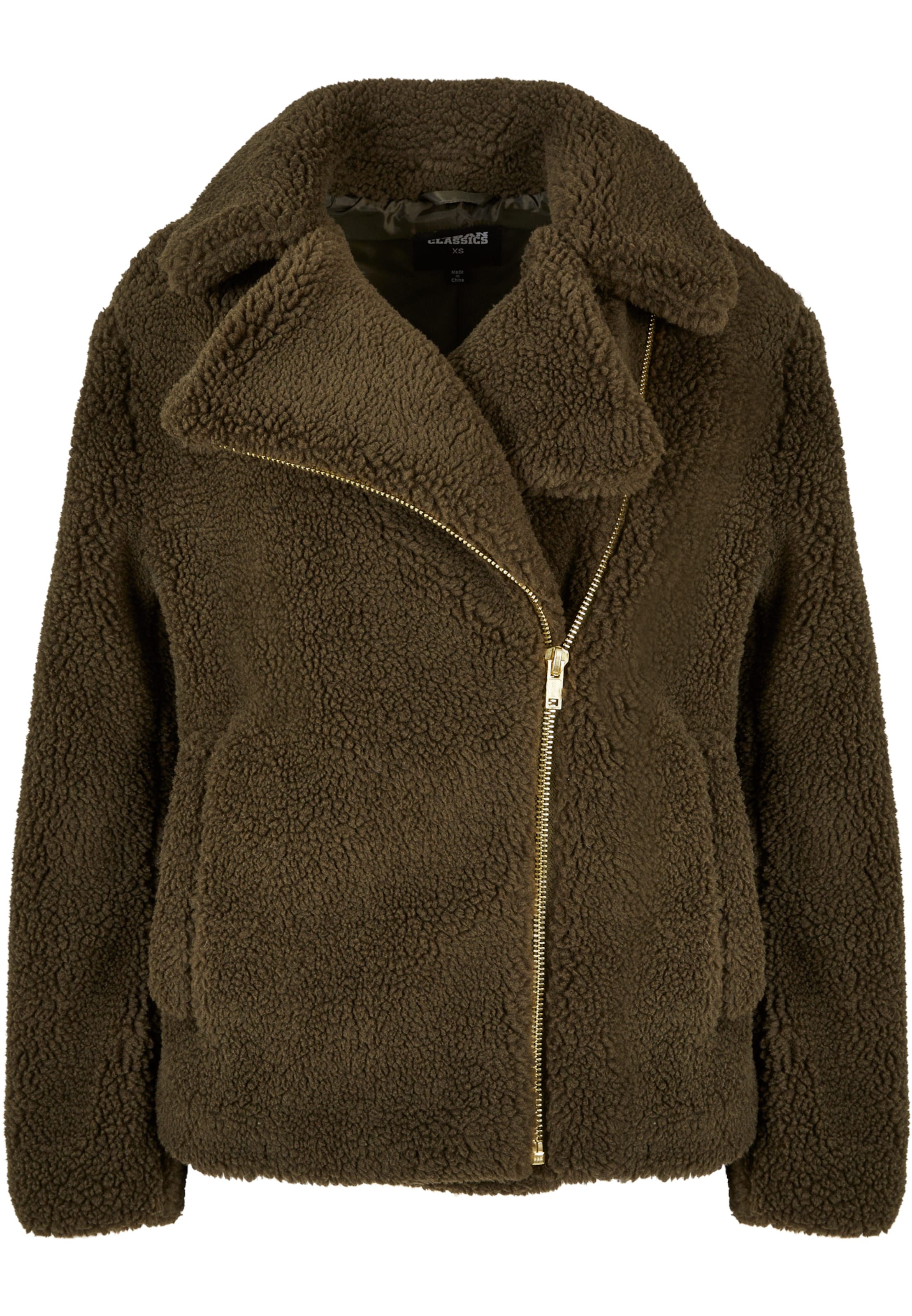 Urban Classics Zimná bunda - Zelená: predná strana