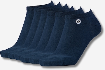 Chaussettes QOLONIA en bleu : devant