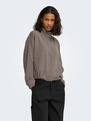 JDY Between-season jacket 'JDYUMI' in Brown: front
