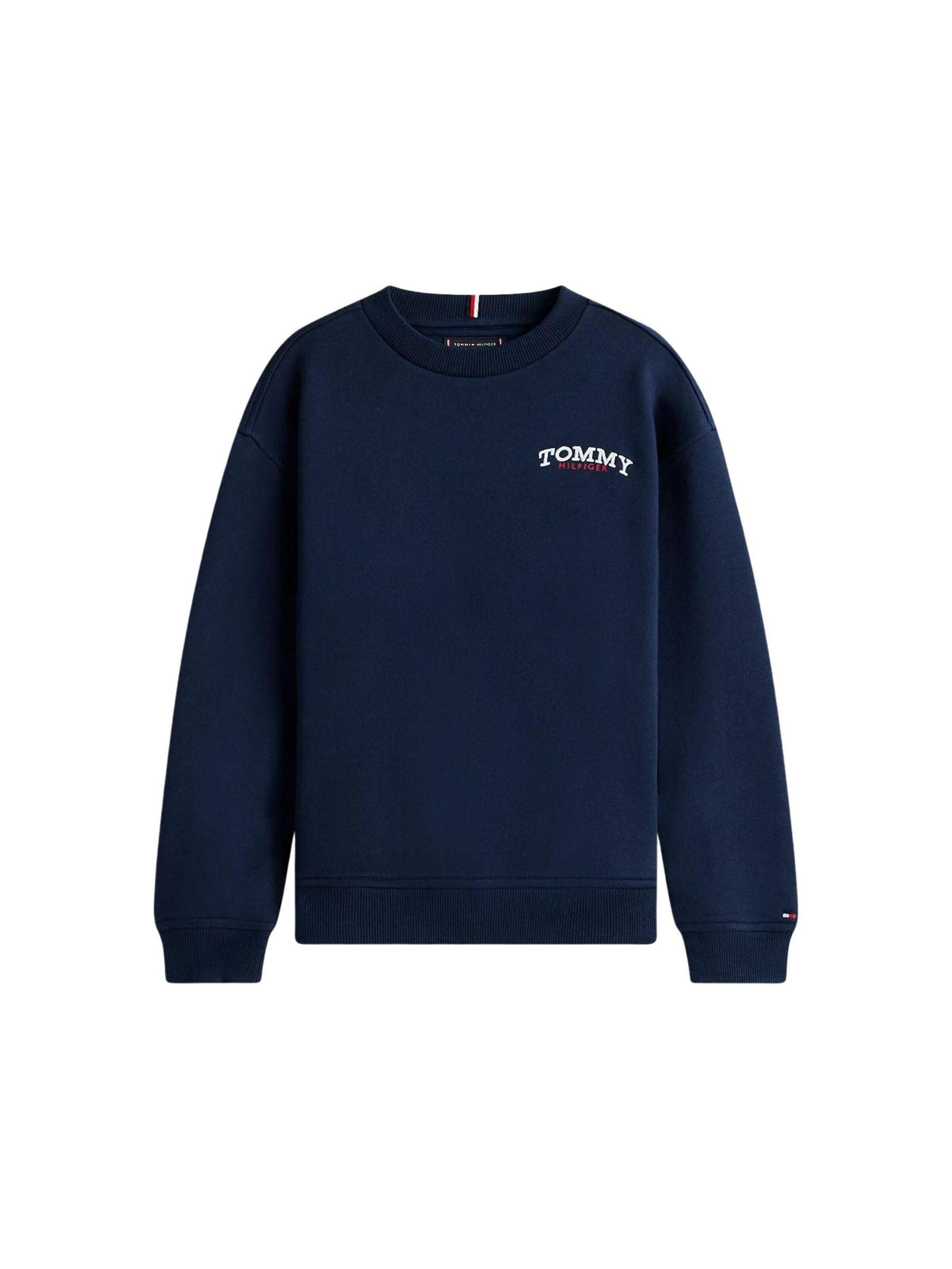 Tommy Hilfiger Kids Bluza 'TOMMY HILFIGER KIDS MONOTYPE GRAPHIC SWEATSHIRT FELPA' w kolorze niebieski: przód