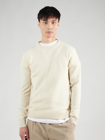 Pull-over Lindbergh en blanc : devant