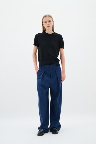 InWear Wide leg Bandplooibroek 'Thy' in Blauw