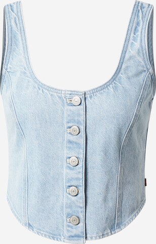 LEVI'S ® Blus 'Dani Corset Top' i blå: framsida