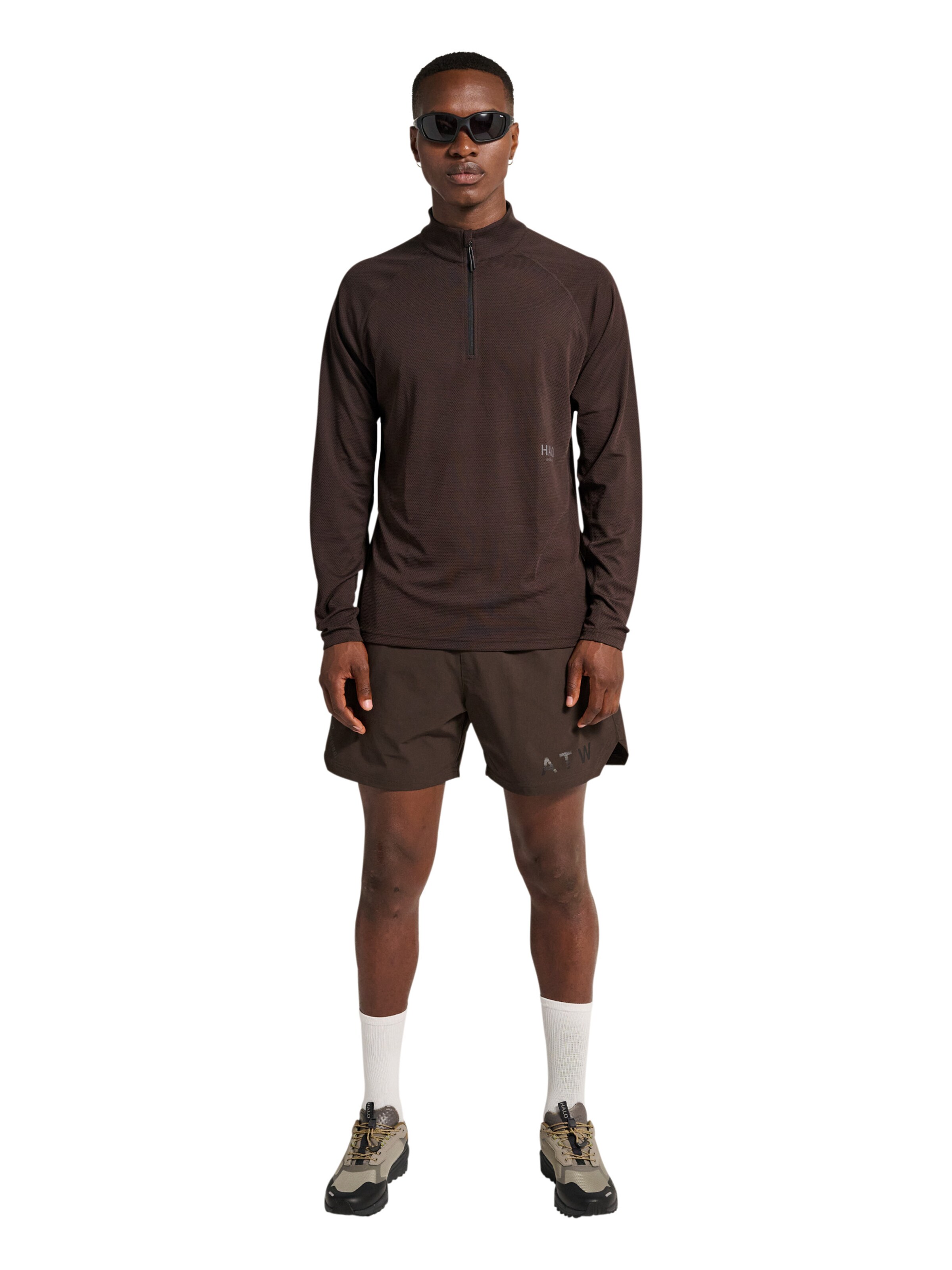 HALO Functioneel shirt in Bruin