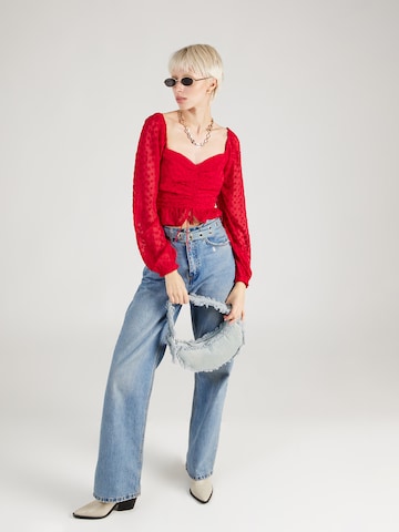 HOLLISTER Blouse in Rood