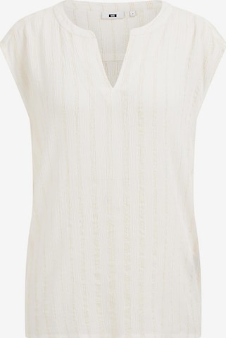 WE Fashion - Blusa em branco: frente