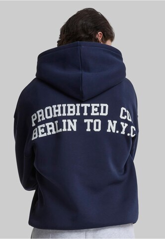 Sweat-shirt 'New York' Prohibited en bleu : devant