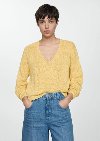 Pull-over 'Pekin' MANGO en jaune : devant