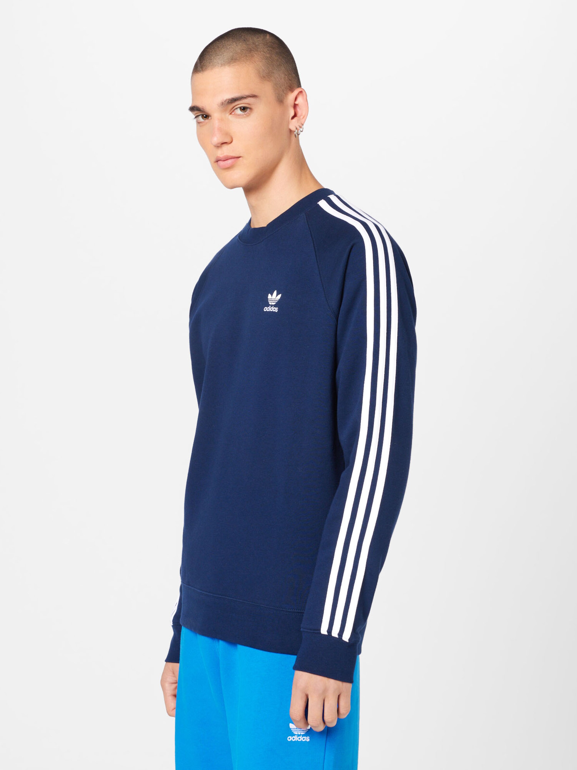 adidas 3 stripes crew neck