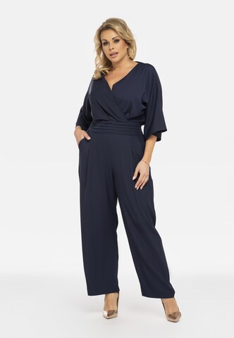 Karko Jumpsuit 'Ewita' in Blauw: voorkant