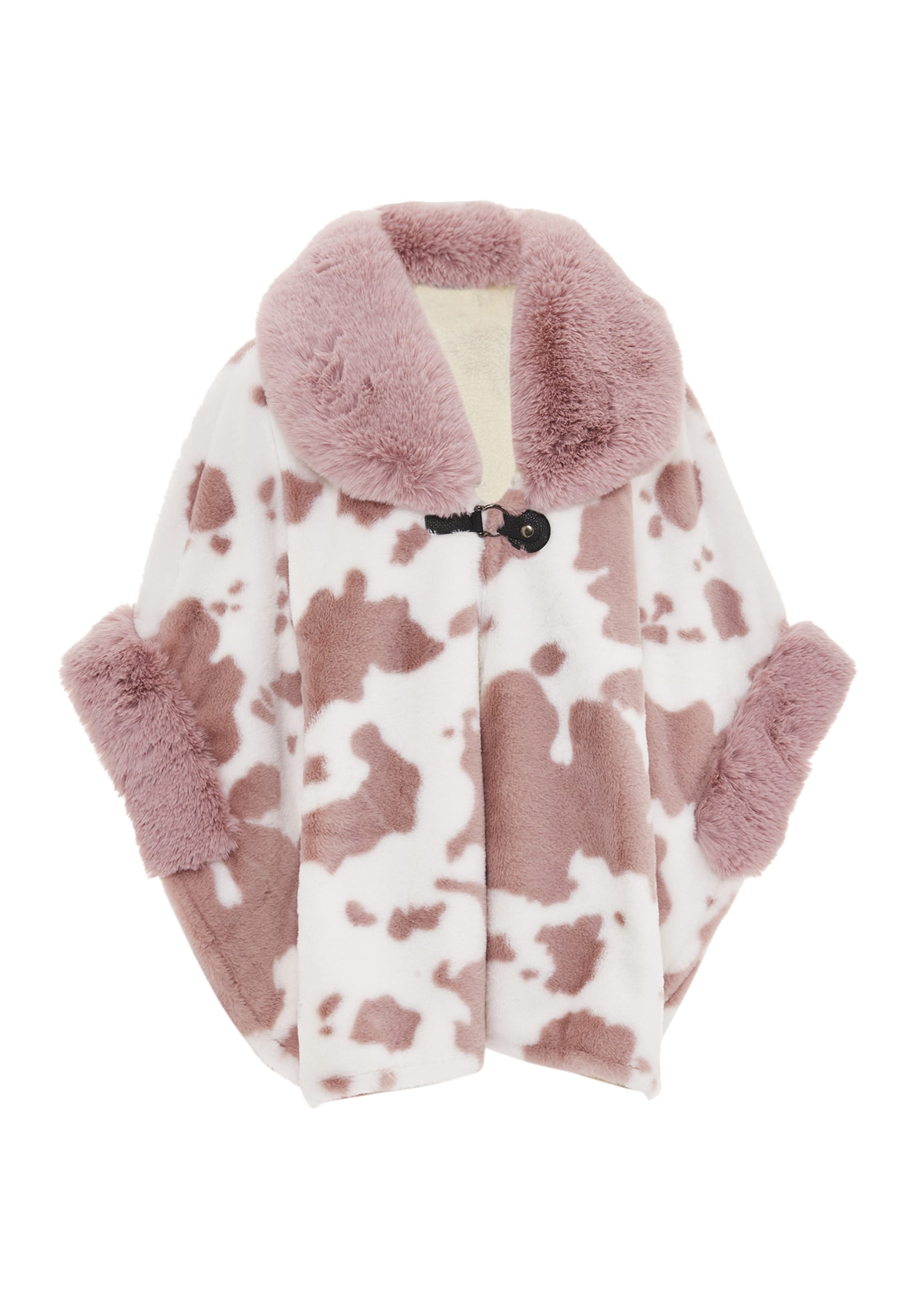 FRAULLY Cape in Roze: voorkant