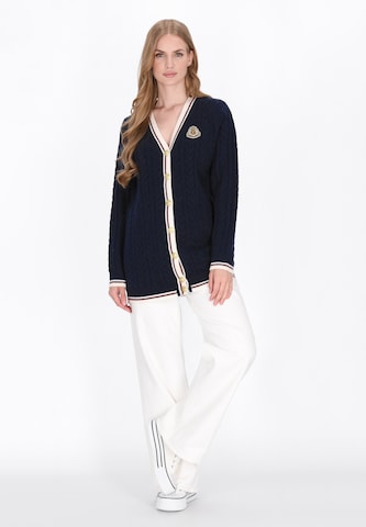 Cardigan DreiMaster Maritim en bleu