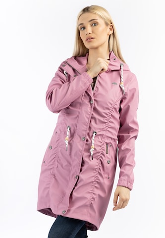 Manteau fonctionnel Schmuddelwedda en rose : devant