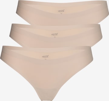 Yenita Thong 'Invisible' in Beige: front