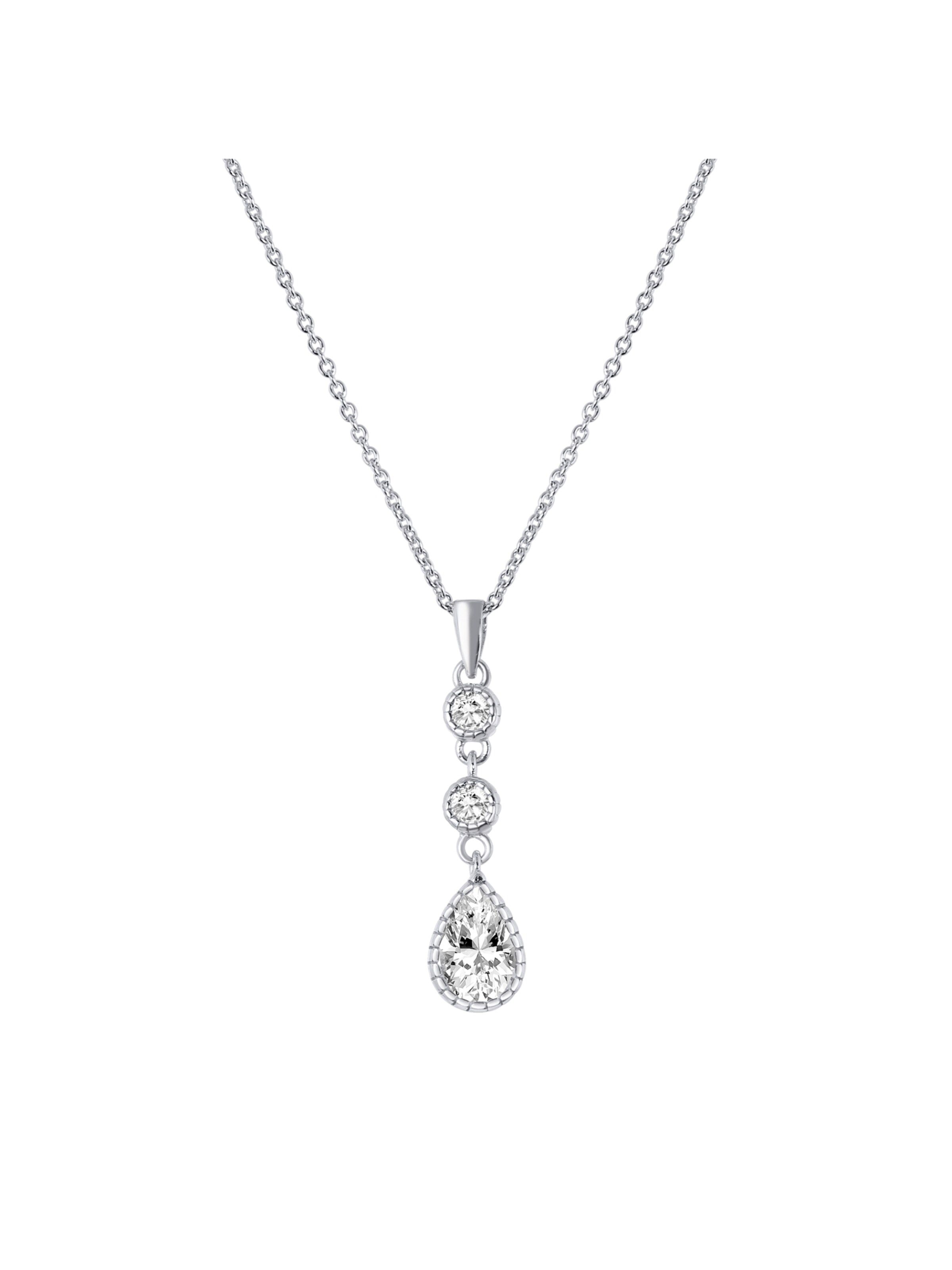 Lucardi Necklace in Silver: front