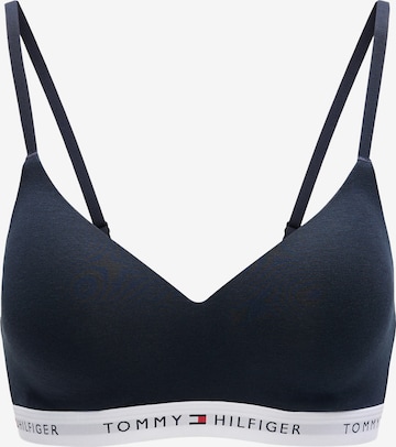 Sutien de la Tommy Hilfiger Underwear pe albastru: față