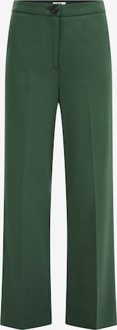 WE Fashion - Pantalón de pinzas en verde: frente