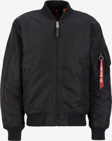 ALPHA INDUSTRIES Übergangsjacke in Schwarz: predná strana