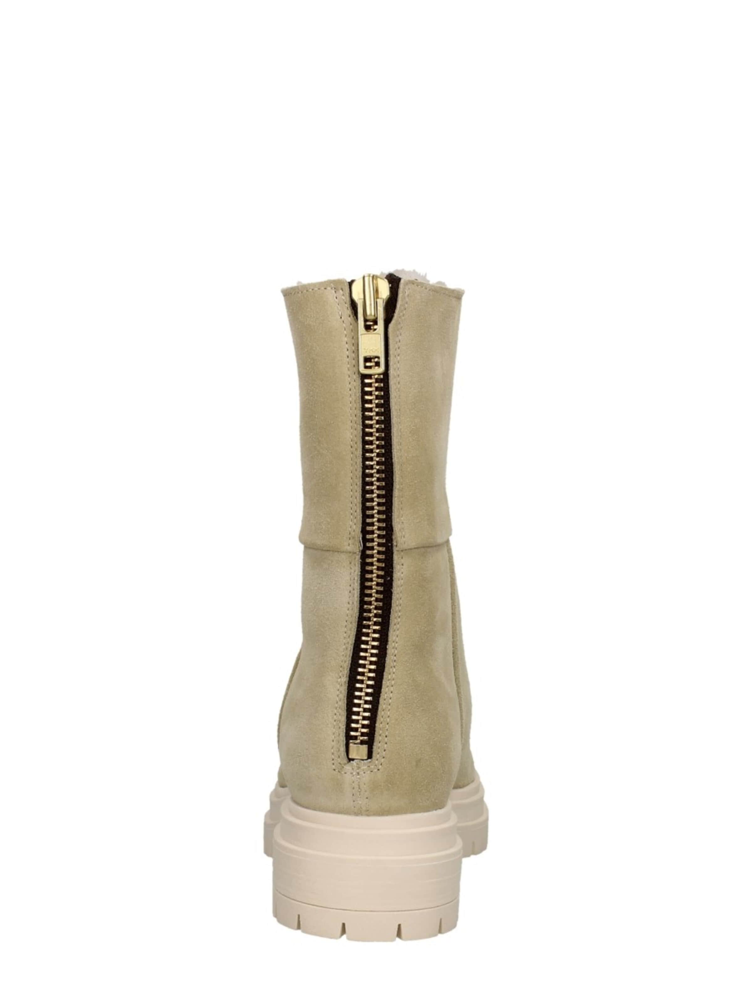 Red-Rag Boots 'Enkellaarsjes Plat' in Beige