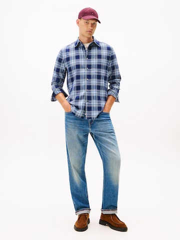 TOMMY HILFIGER Regular Fit Hemd in Blau