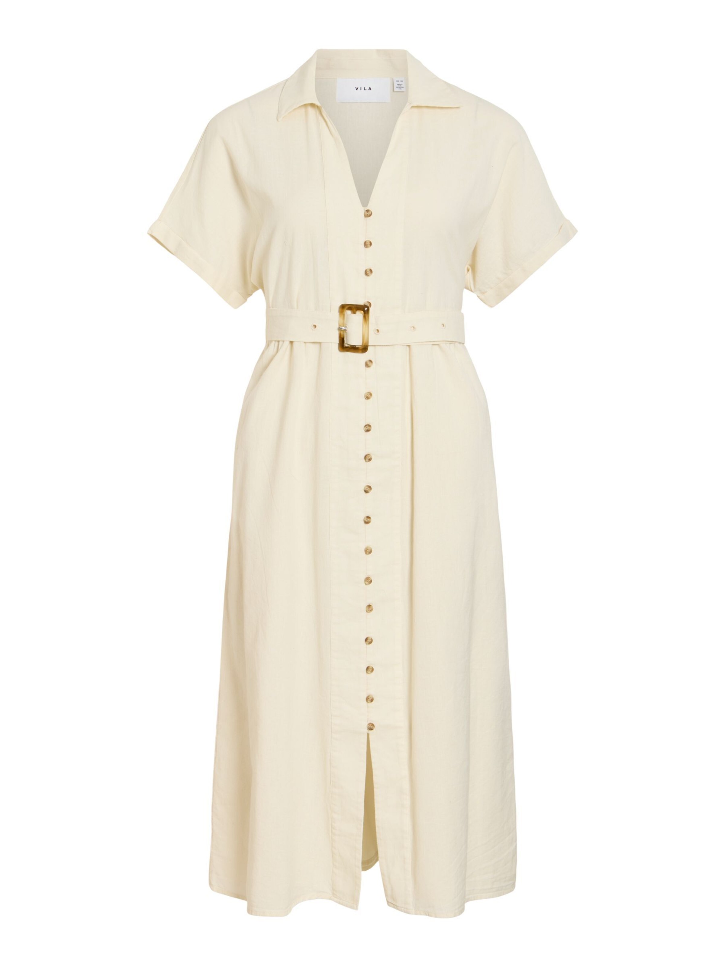 VILA Kleid 'VILinnen' in Beige: Vorderseite