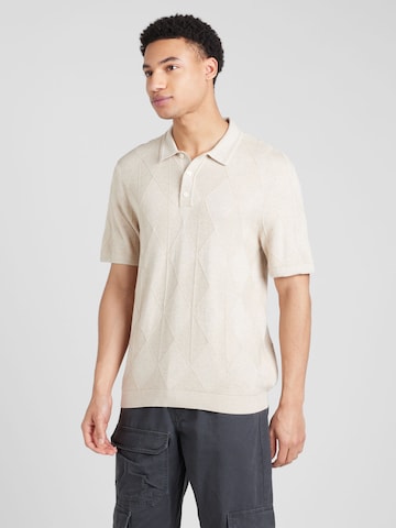 T-Shirt 'DATE NIGHT' Abercrombie & Fitch en beige : devant