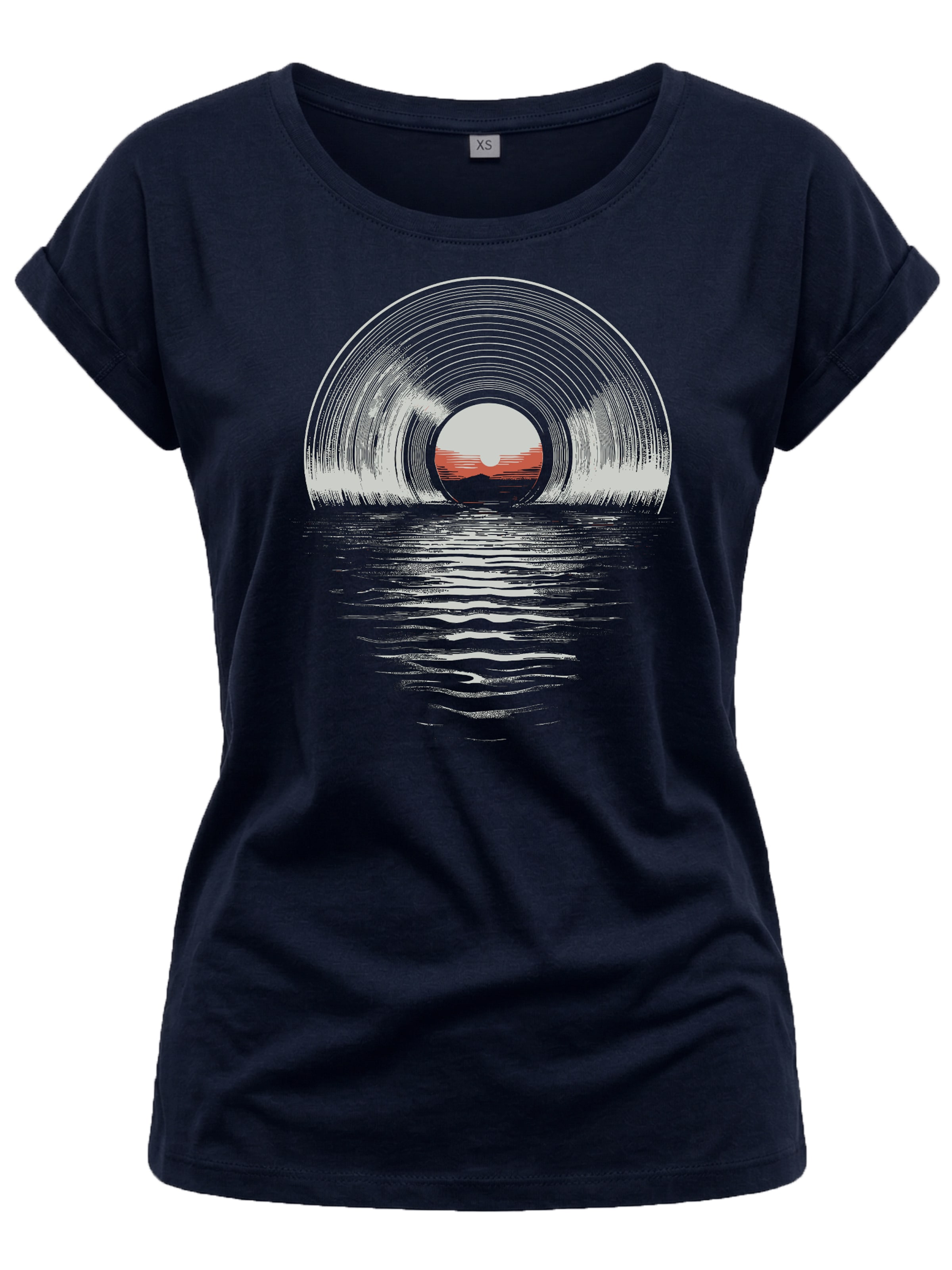 MAKAYA Shirt 'Sea Record' in Blue: front