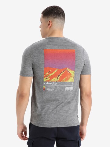 ICEBREAKER Performance shirt 'Tech Lite II Alpine Zone' in Grey: front