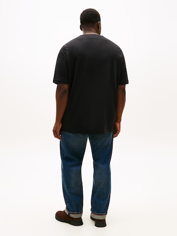 Tommy Hilfiger Big & Tall T-Shirt 'BRAND LOVE' in Schwarz
