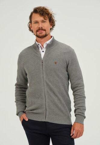 Giorgio di Mare Strickjacke in Grau: Vorderseite