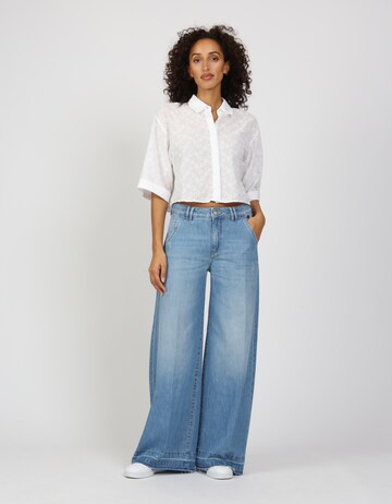 Gang Wide Leg Jeans '94Mona' in Blau