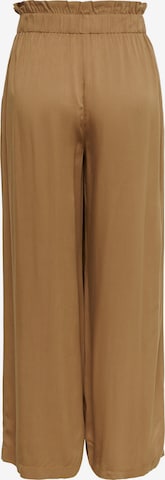 ONLY Szeroka nogawka Spodnie 'Caly' w kolorze brązowy