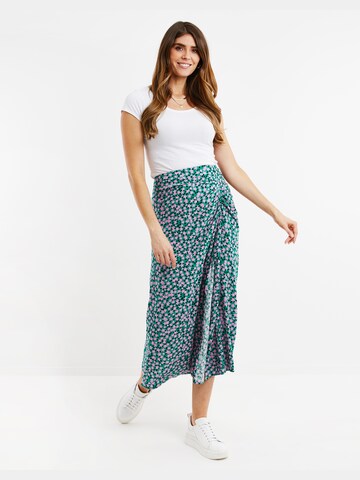 Threadbare Skirt 'Taz' in Green