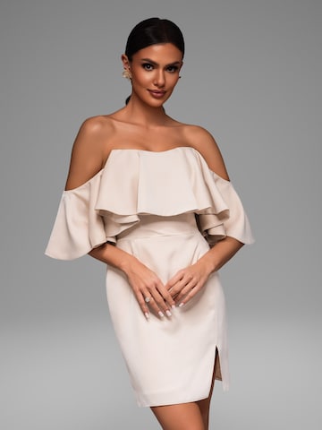 Ombre Abendkleid‌‌‌‌‌‌‌‌ in Beige