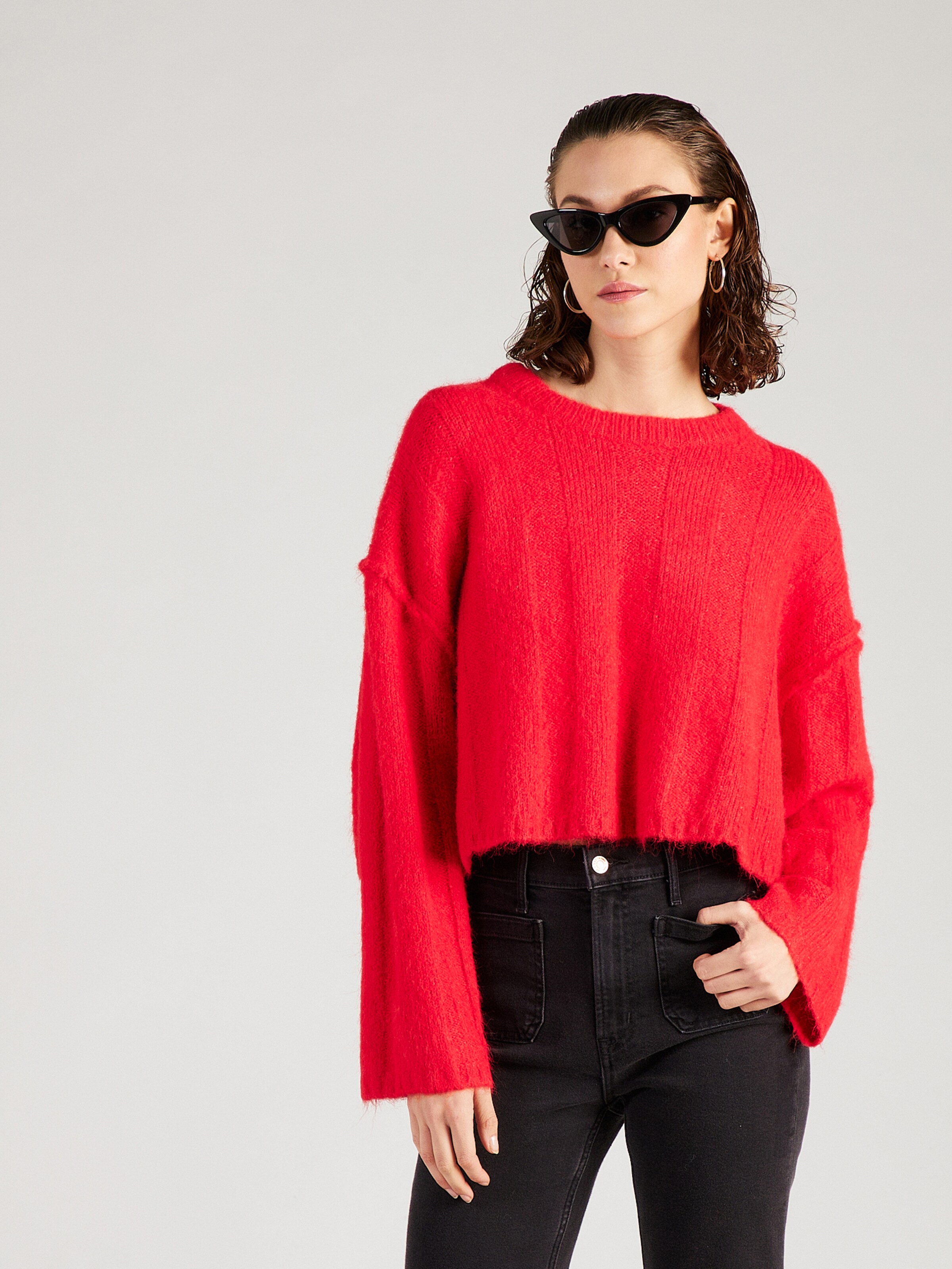 Topshop red sweater sale