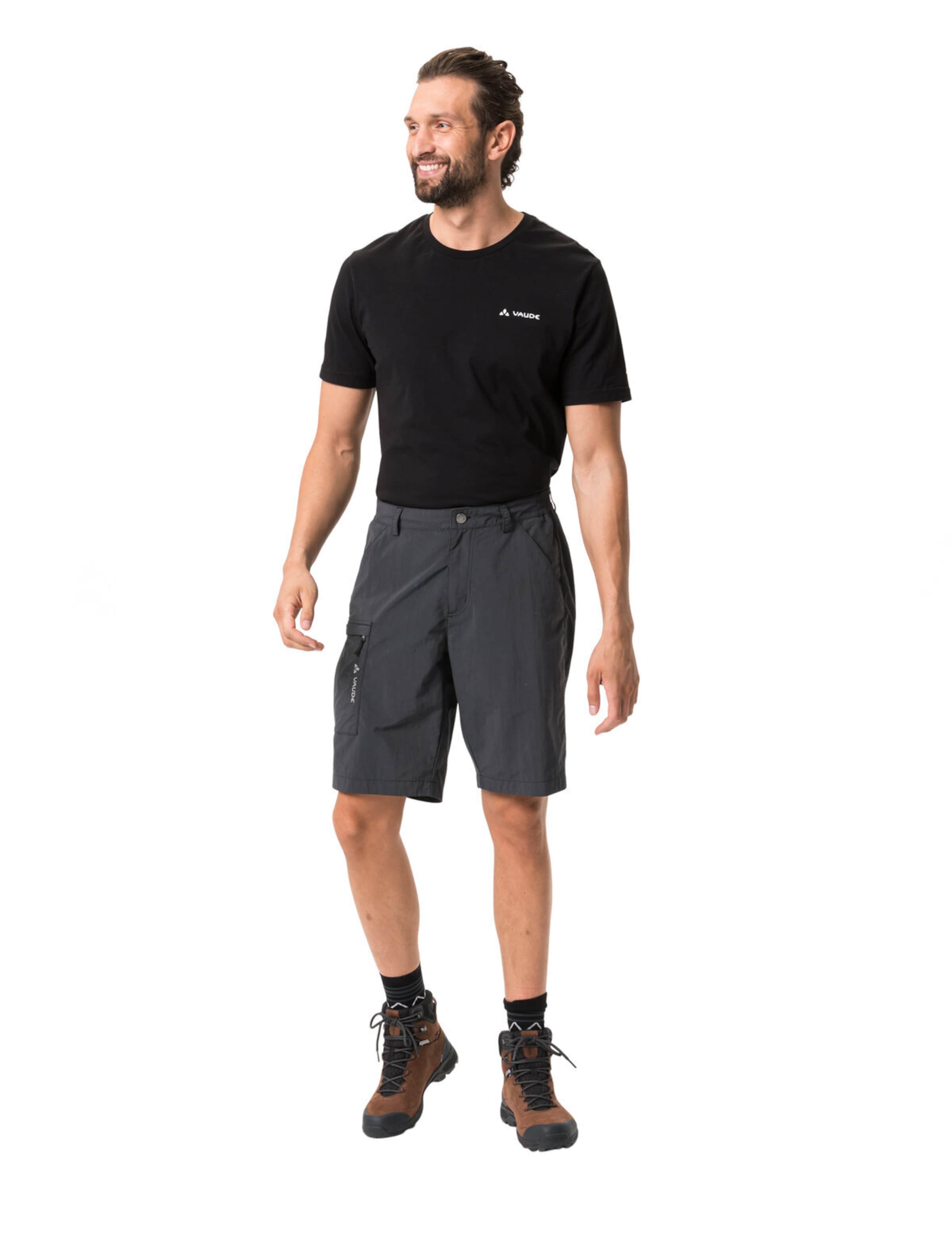 VAUDE Regular Outdoor trousers 'Farley' in Black