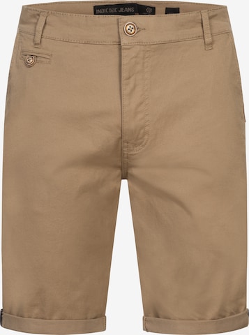 INDICODE JEANS Chino Pants 'Creel' in Brown: front