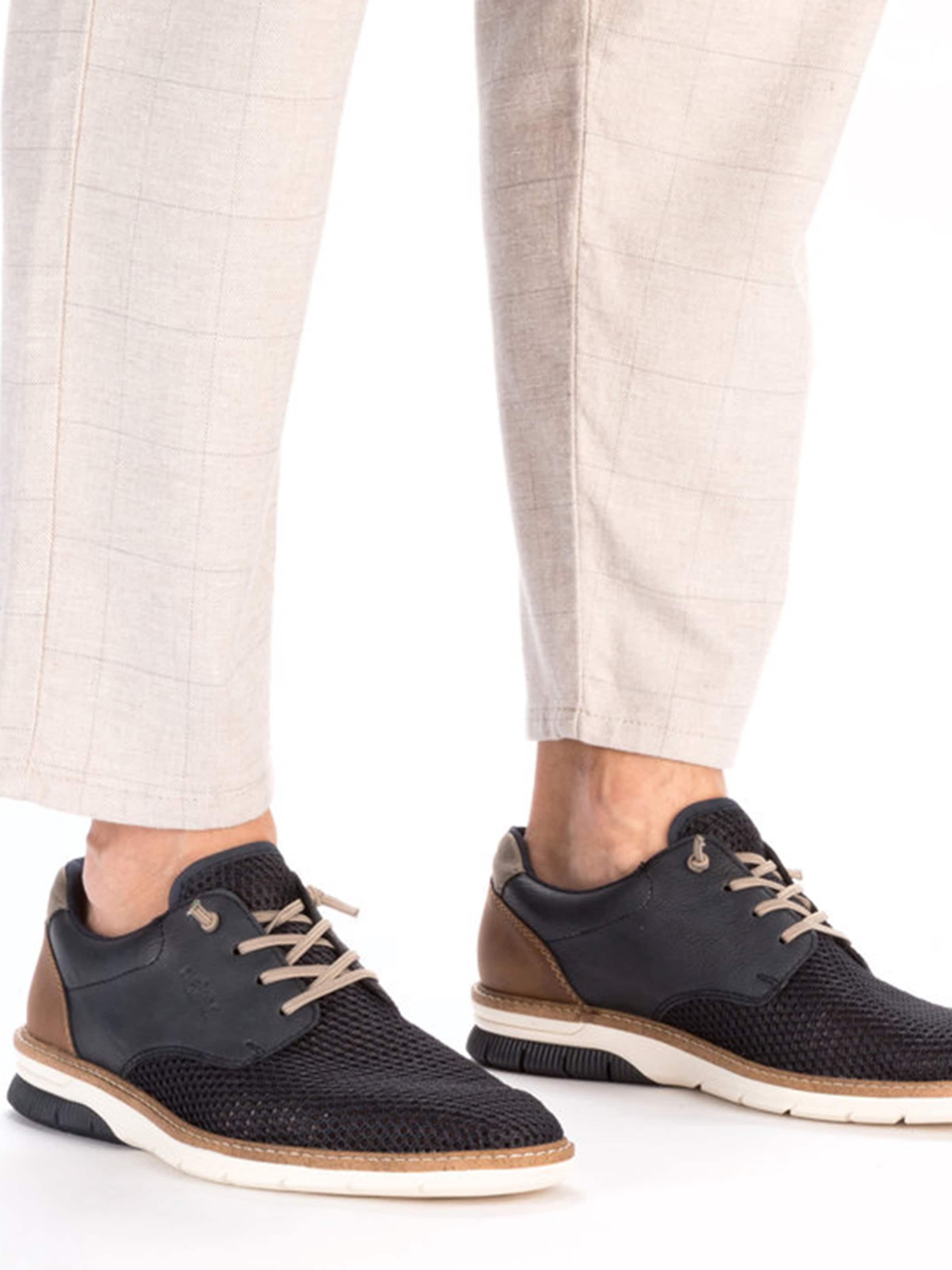 Chaussure à lacets Rieker en bleu