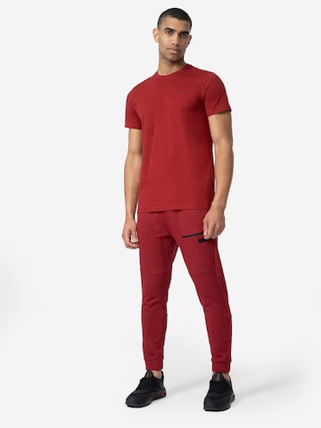 4F Ozke Športne hlače 'CAS M139' | rdeča barva