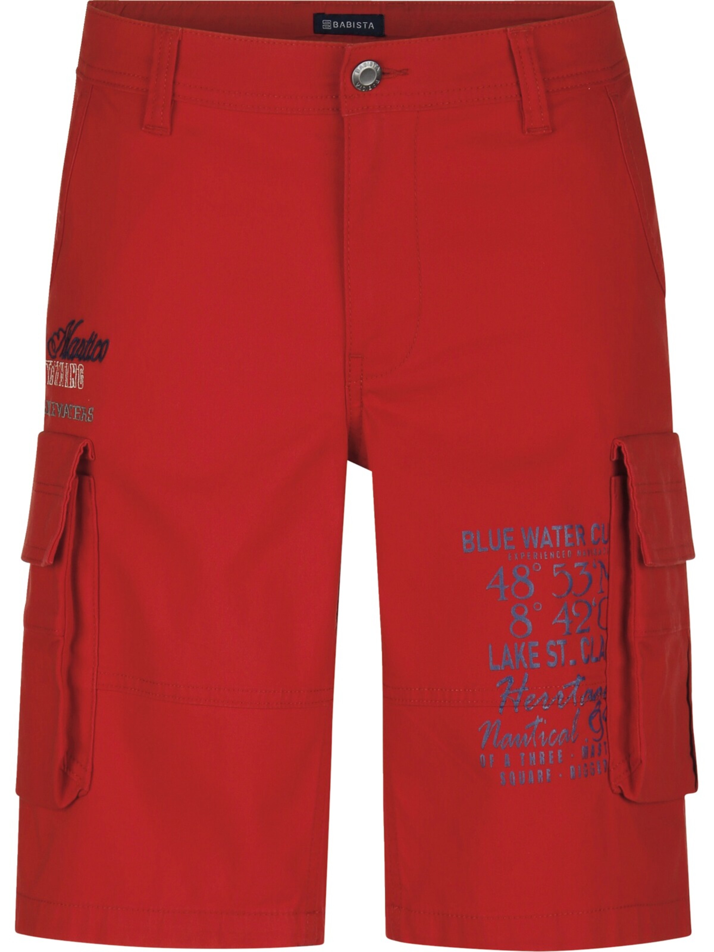 BABISTA Regular Pants ' Raviano ' in Red: front